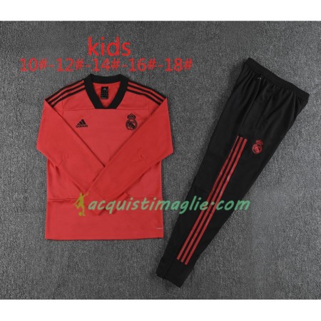 Real Madrid Bambino Tute Felpe da Allenamento Rosso 2018/2019